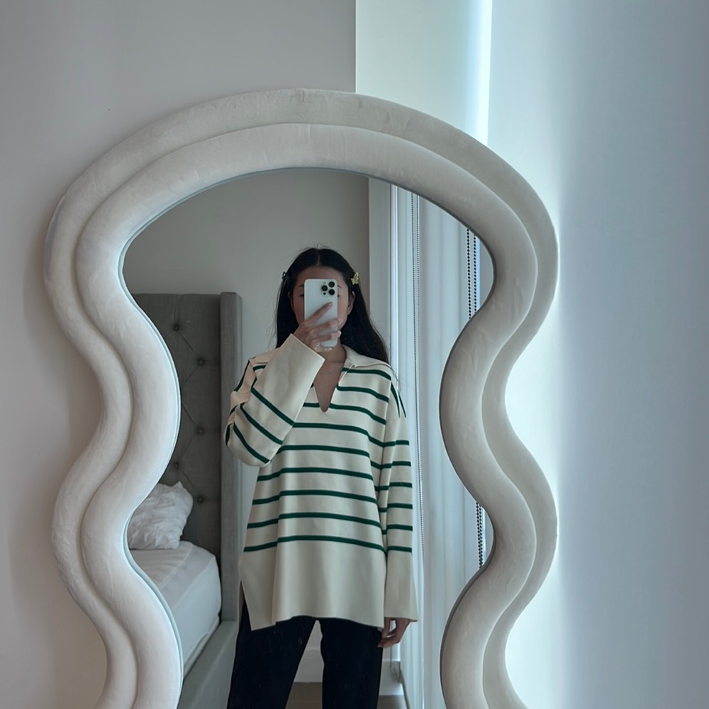 Stripe knit sweater